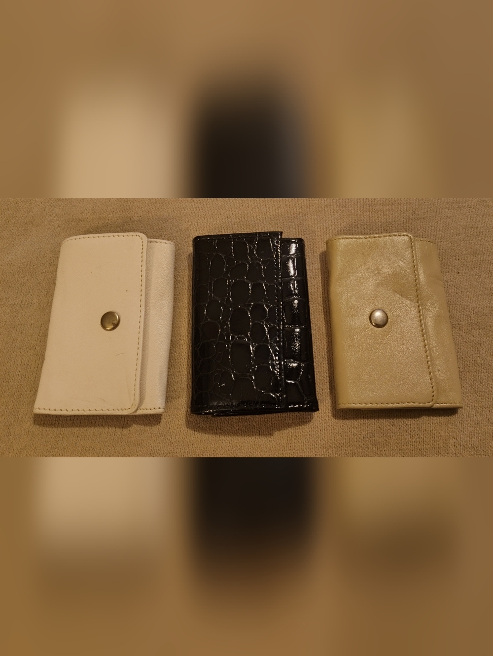 Vintage & NEW!! Set Of 3 Key Wallets
